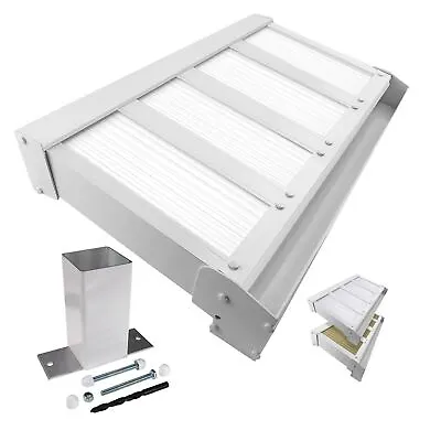 Polycarbonate Roof Canopy Evolution Car Port Patio Cover Walkway Shelter - White • £1430.45