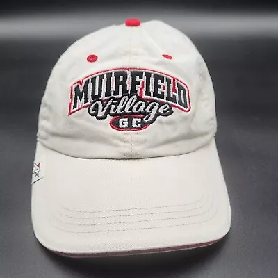 Muirfield Village Golf Club Hat Cap Strapback White Red Dublin Ohio Mens • $9.95