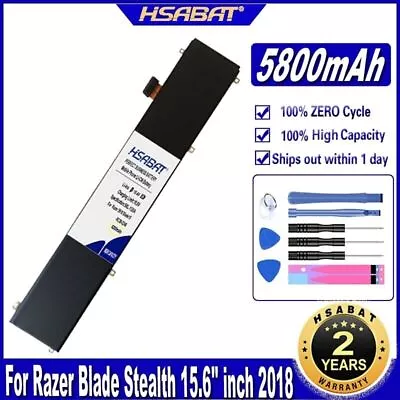 HSABAT RC30-0248 4ICP4/55/162 5800mAh Laptop Battery For Razer Blade Stealth 15 • $261.07