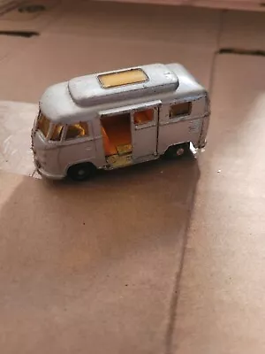 Vintage 1967 Matchbox Series Lesney #34 Silver Volkswagen Bus Camper -England • $12.99