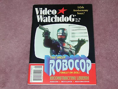 VIDEO WATCHDOG # 29 ROBOCOP White Zombie LEGEND Sid & Nancy Free Ship USA • $9.95