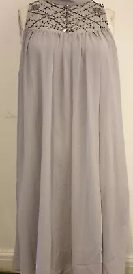 £24.99 • Buy Dorothy Perkins Grey Embellished Trapeze Dress. UK Size14/EU42. New...