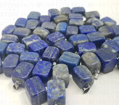 Lapis Lazuli Necklace Quartz Crystal Pendant Wholesale Bulk Irregular Pendants • £9.99