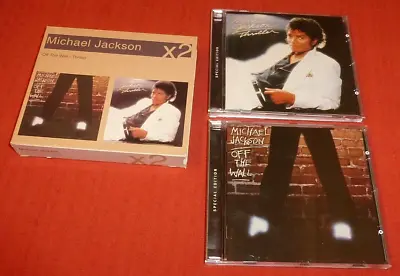 Michael Jackson Cd Album X 2 (x2 Series) In Card Sleeve - Off The Wall/thriller • £9.99