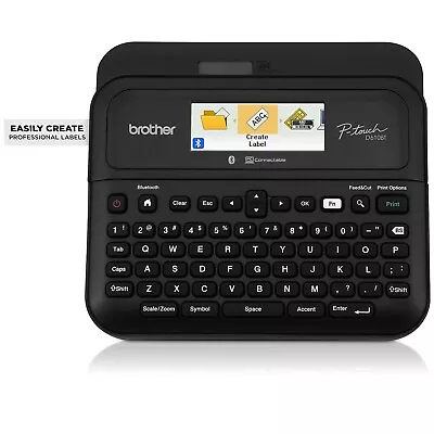 Brother P-touch Desktop Non-Thermal Label Maker With Bluetooth Black (PT-D610BT) • $99.98