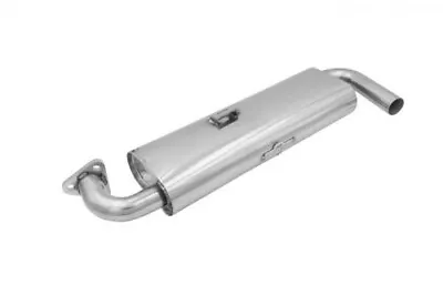 Stainless Single Quiet Pack Muffler - Fits B2-0311-S Header -VW Bug Ghia B25420S • $234.95