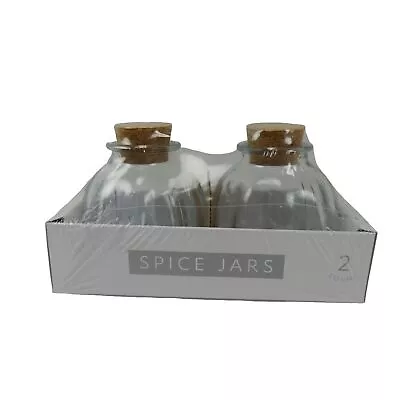 Horizon Spice Jars With Cork Lid 2 Count Glass 5 Ounce • $9.99