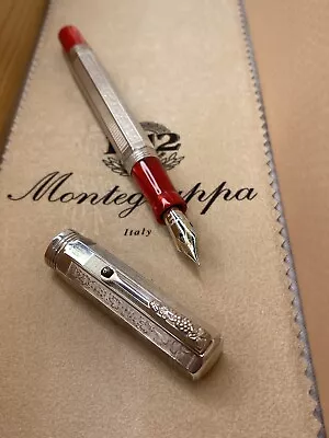 MONTEGRAPPA 1912 LIMITED EDITION SPECIAL RESERVE 1996 Fountain Pen Silver • $5900