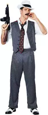 California Costume Pinstripe Mafia Gangster Adult Men Halloween Outfi Sz X-Large • $21.91