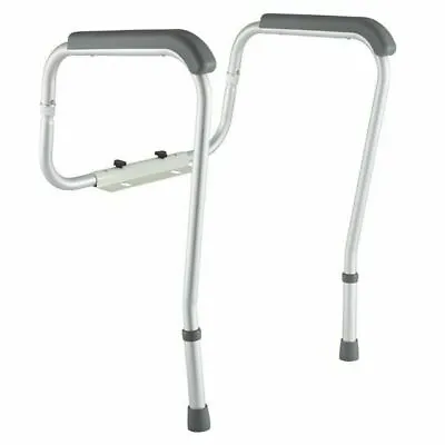 Medline Foldable Toilet Safety Rails MDS86100RF New In Box Fits Standard Toilets • $10