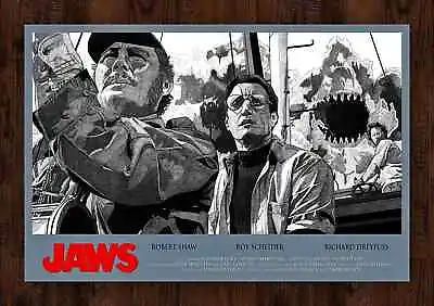 Jaws Going To Need A Bigger Boat Movie Poster Mondo #/75 Art Print 24x36 • $143