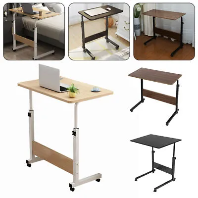 Portable Adjustable Laptop Table Sofa Bed Tray Computer Notebook Desk Trolley • £16.99