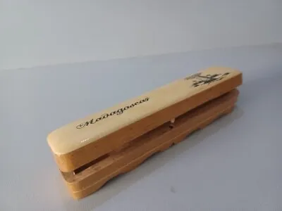 £7.90 • Buy Madagaskar Decorative Wooden Pencil Case Trinket Keepsake Box  
