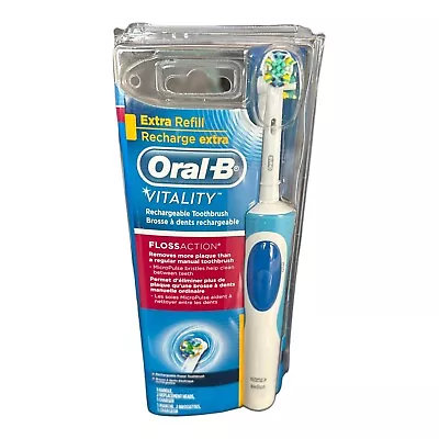 Oral B Braun Vitality Floss Action Toothbrush Rechargeable W/2 Minute Timer New • $14.95