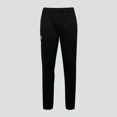 Canterbury Mens Vapodri Poly Knit Pants Black Large QA004791 Brand New With Tags • £29.95