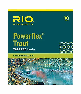 RIO Powerflex Trout Leader 7.5ft 9ft &12 Foot In Single Or 3 Packs All Weights • $12.99