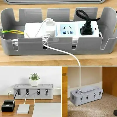 Cable Storage Box Case Power Strip Wire Management Socket Safety Tidy Orga • £6.50