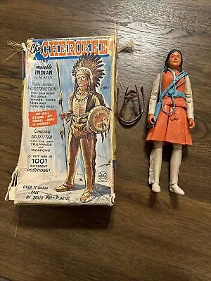 Marx Princess Wildflower Johnny West Western Action Figure 70s W/ Chief Box • $33.99