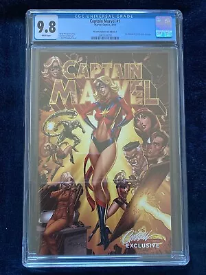 Captain Marvel #1 CGC SS 9.8 - J Scott Campbell Variant Cover C • $150