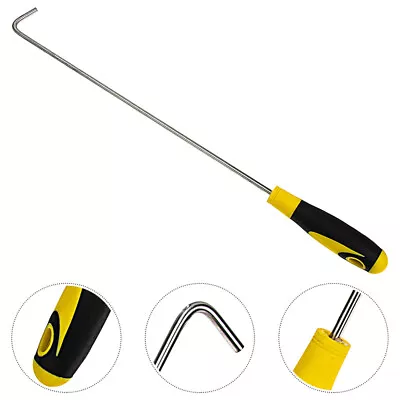  Manhole Cover Lifter Steel Door Hook Heavy Duty Hooks Curtain Drain • £10.99