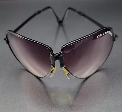 Vintage De Lorean Folding Sunglasses Aviators Purple Lenses 80’s  • $24