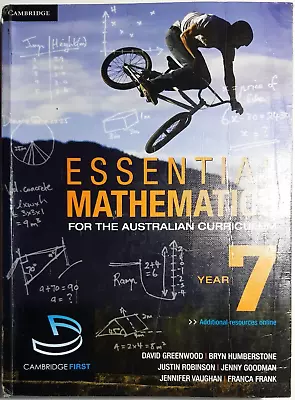 Cambridge Essential Mathematics For The Australian Curriculum Year 7 + Code • $39.95