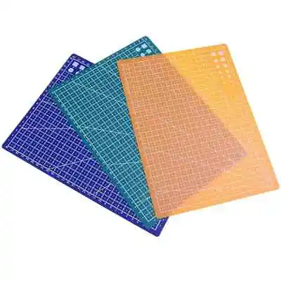 A4 One Sided Craft Cutting Mats Non Slip Self Healing Printed Grid Board • £4.95