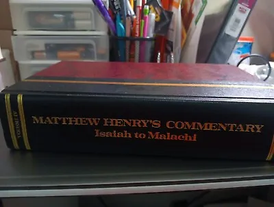 Matthew Henry's Commentary On The Whole Bible Vol. Iv Hardcover • $1.99