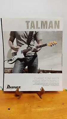Ibanez Talman Guitars Guitar Print Ad 11 X 8.5.silver • $6.95
