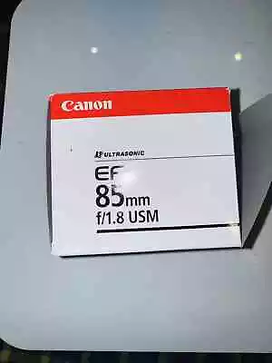 BOX ONLY For Canon EF 85mm F/1.8 USM • £25