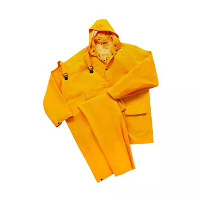 Cordova 3-Piece Heavy Duty Yellow Rainsuit - Choose Sizes: M-5XL  • $18.95