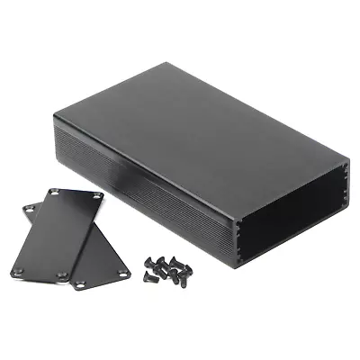 JIUWU Black Surface Drawing Aluminum Enclosure Project Box Electronic Enclosure  • $15.85