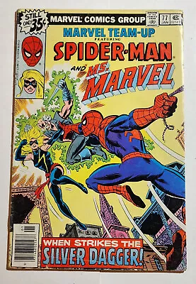 MARVEL TEAM-UP #77 1978 Spider-Man & MS. MARVEL Carol Danvers I Combine Shipping • $2.95