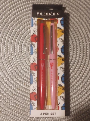 £0.99 • Buy Friends Pen Set 2 Pens Black Ink Ross Rachael Joey FRIENDS TV - New & Unopened