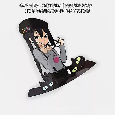 K On! - Azusa Nakano | Anime Otaku Weeb JDM Vinyl Window Peeker Decal • $4.25