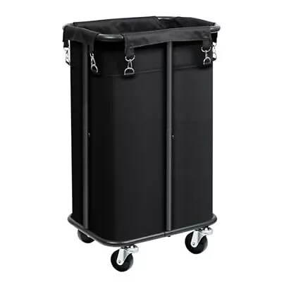 Laundry Basket With Wheels Rolling Laundry Hamper With Removable Bag 100L L... • $55.30