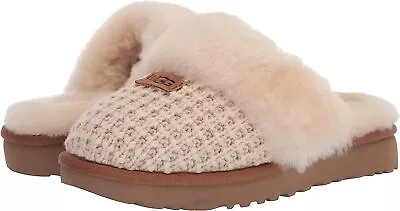 Women's Shoes UGG COZY Knit Platform Slide Slippers 1117659 CREAM • $108