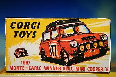 Mini Cooper S Corgi Reproduction Box 339  Rally Monte Carlo • $7.39