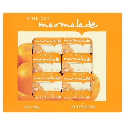 £6.99 • Buy 20 X LICHFIELDS Fine Cut MARMALADE - Individual 20g Portions