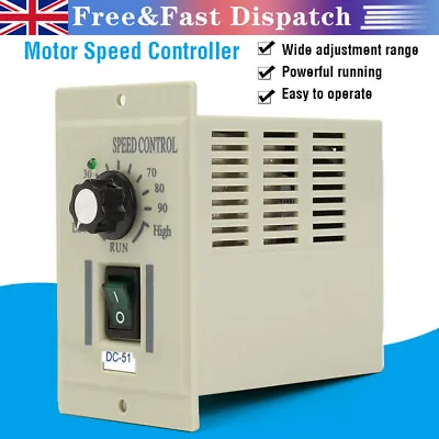 	AC 220V Input DC 0 To 220V Output Voltage Motor Speed Controller 400W Variable  • £24.49