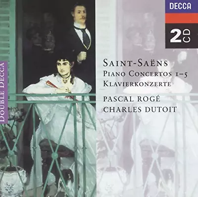 Saint-Saëns: Piano Concertos Pascal Roge 1995 CD Top-quality Free UK Shipping • £2.43