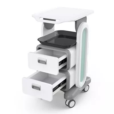 Mobile Trolley Cart For Ultrasound Hospital/Salon Trolley Storage Cart&2 Drawers • $222.49