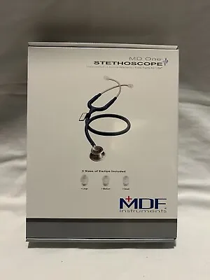 MDF MD One Stainless Steel Stethoscope Adult Black MDF 777 • $37.75