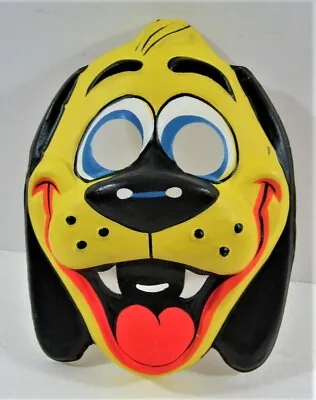 Vintage Colorful Digbat Dog Hanna Barbera Character Plastic Halloween Mask • $29.99