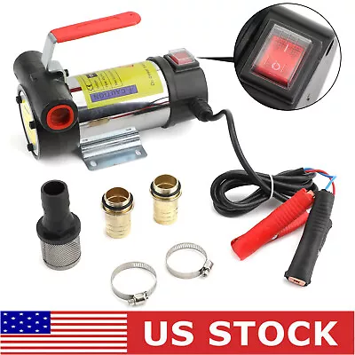 12V 10GPM 175W Electric Diesel Oil And Fuel Transfer Extractor Gas Pump Motor US • $33.72