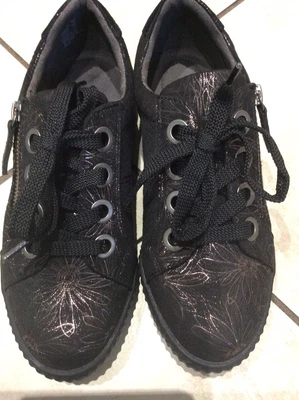£15.99 • Buy Ladies Flat Lace And Zip Up  Shoe By Jana 100% Comfort Size 4/37