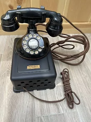 Western Electric 102 Antique Telephone 4H Dial 634A Ringer Subset Box Works • $399.95