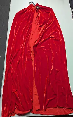 Hyde And Eek! Red Velvet Cloak Cape Halloween Costume • $5.23