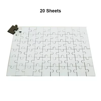 DIY Rectangle Sublimation Jigsaw Puzzles Child Toy Heat Transfer - 20Pcs • $86.90