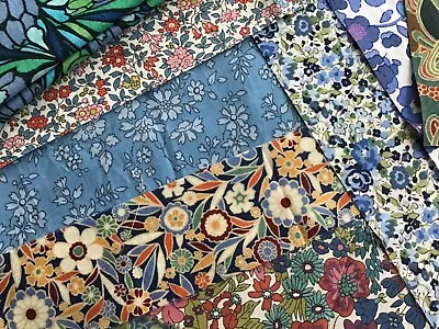 Liberty Tana Lawn Small Scrap Bag Blues • £8